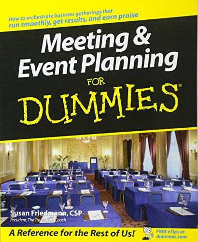Book Cover Meeting and Event Planning For Dummies