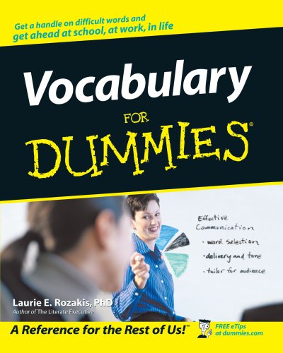 Book Cover Vocabulary For Dummies