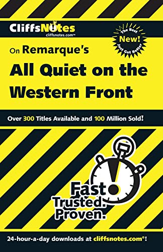 Book Cover CliffsNotes on Remarque's All Quiet on the Western Front (Dummies Trade)