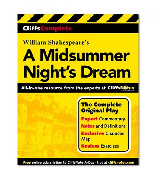 Book Cover CliffsComplete A Midsummer Night's Dream
