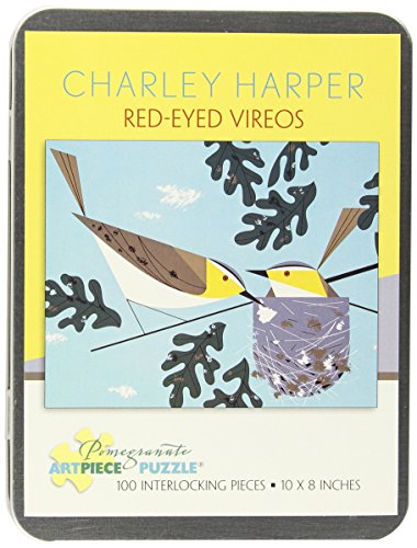 Book Cover Charley Harper - Red -eyed Vireos: 100 Piece Puzzle (Pomegranate Artpiece Puzzle)
