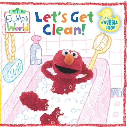 Book Cover Let's Get Clean! Bath Time Bubble Book (Sesame Street Elmo's World)