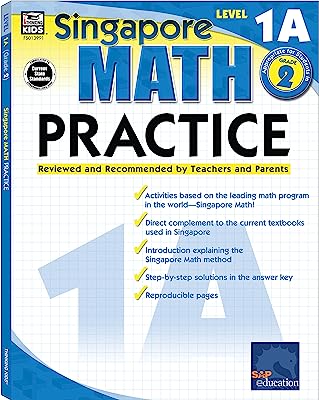 Book Cover Singapore Math Practice,  Level 1A,  Grade 2