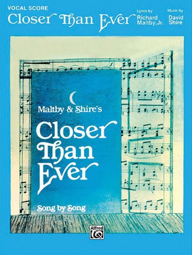Closer Than Ever Vocal Score PVG