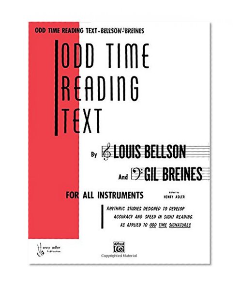 Book Cover Odd Time Reading Text: For All Instruments