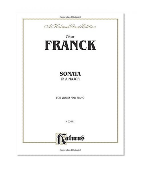 Sonata in A Major (Kalmus Edition)