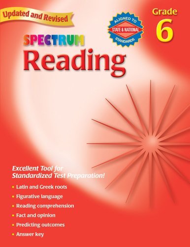 Book Cover Spectrum Reading, Grade 6
