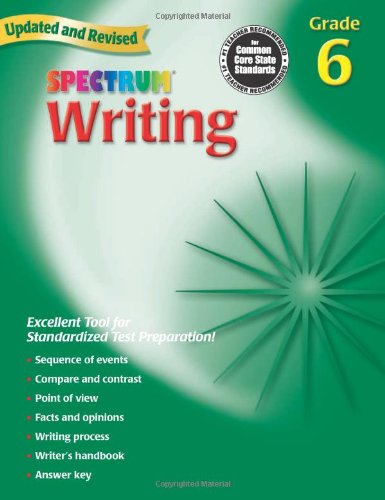 Book Cover Writing, Grade 6 (Spectrum)