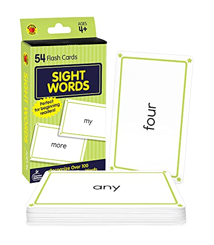 Book Cover Carson Dellosa | Sight Words Flash Cards | Phonics, Ages 4+, 54ct (package may vary) (Brighter Child Flash Cards)