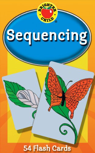 Book Cover Carson Dellosa - Sequencing Flash Cards - 54 Cards to Learn Patterns and Order of Sequence, Recognize a Series for PreK, Kindergarten, Ages 4+ (Brighter Child Flash Cards)