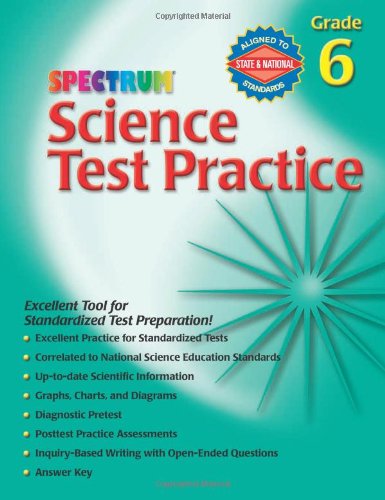 Science Test Practice, Grade 6 (Spectrum)