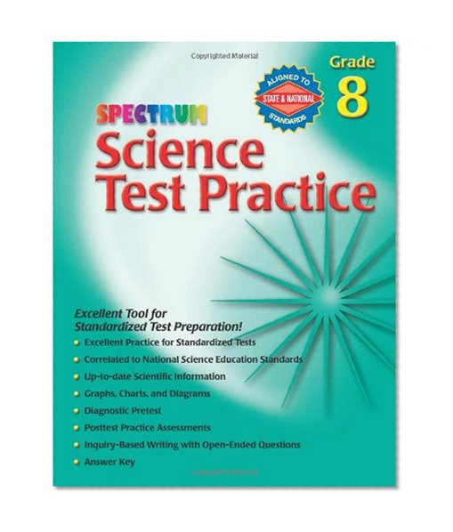 Spectrum Science Test Practice, Grade 8