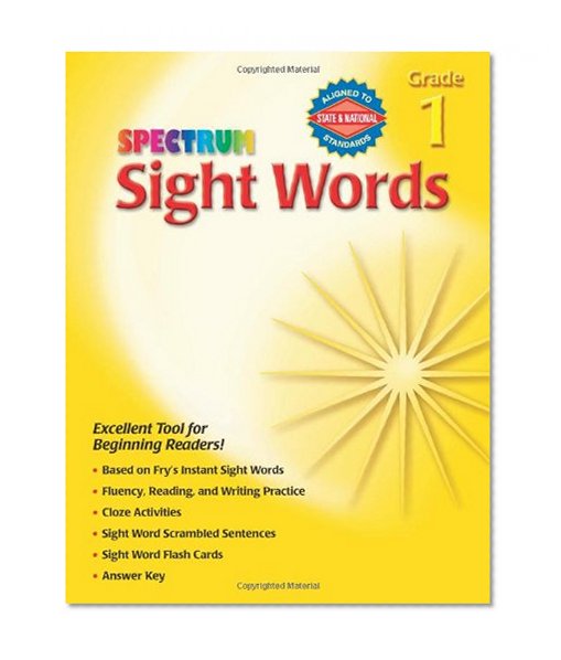 Spectrum Sight Words, Grade 1