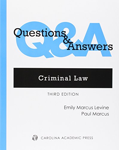 Book Cover Questions and Answers: Criminal Law (Questions & Answers)