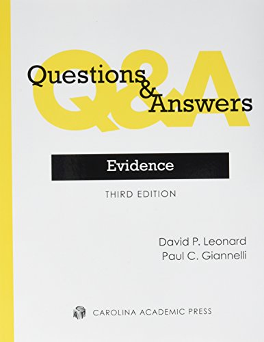 Book Cover Questions & Answers: Evidence