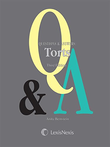 Book Cover Questions & Answers: Torts