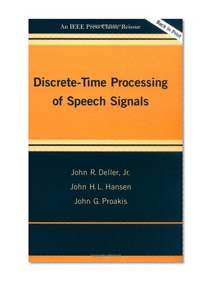 Book Cover Discrete-Time Processing of Speech Signals