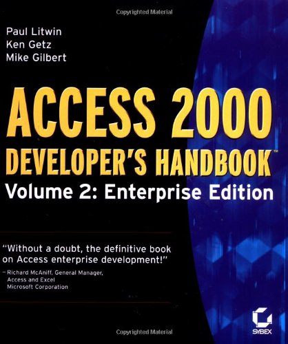 Access 2000 Developer's Handbook, Volume 2: Enterprise Edition