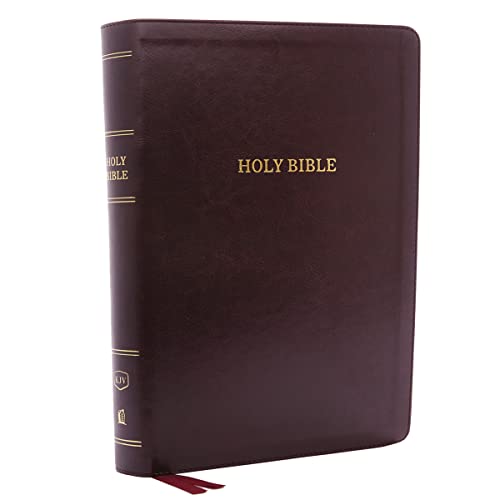 Book Cover KJV Holy Bible, Super Giant Print Reference Bible, Deluxe Burgundy Leathersoft, 43,000 Cross References, Red Letter, Comfort Print: King James Version