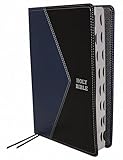 The Holy Bible: King James Version, Blue/Black Leathersoft: Red Letter Edition