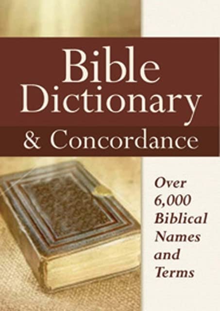 Book Cover Bible Dictionary & Concordance