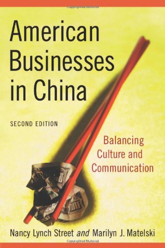 Book Cover American Business In China: Balancing Culture and Communication
