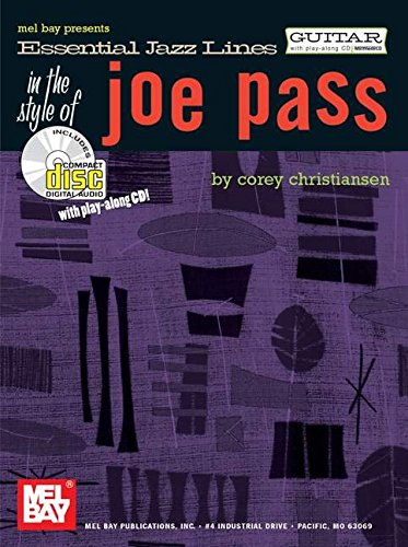 Mel Bay Essential Jazz Lines : Guitar the Style of Joe Pass with play-along CD