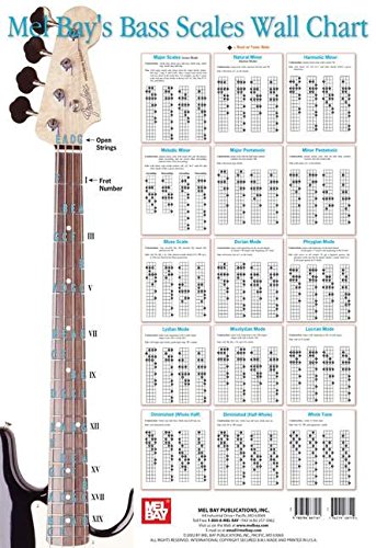 Book Cover Bass Scale Wall Chart