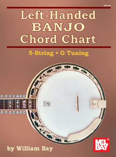 Book Cover Left-Handed Banjo Chord Chart 5-String G Tuning