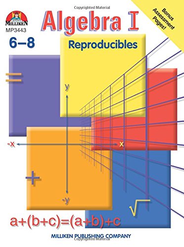 Book Cover Algebra I: Reproducibles, Grades 6-8