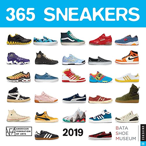 Book Cover 365 Sneakers 2019 Square Wall Calendar