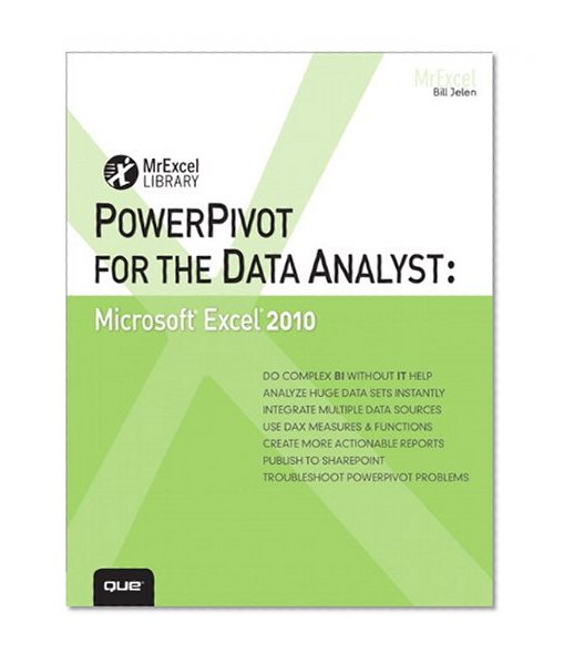 Book Cover PowerPivot for the Data Analyst: Microsoft Excel 2010 (MrExcel Library)