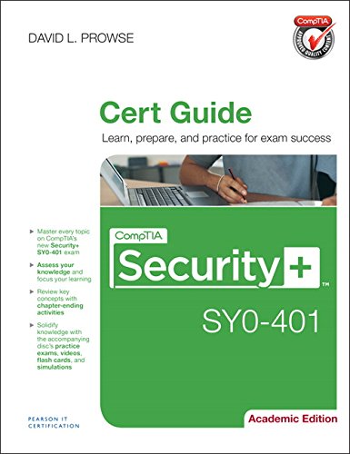 Book Cover CompTIA Security+ SY0-401 Cert Guide, Academic Edition