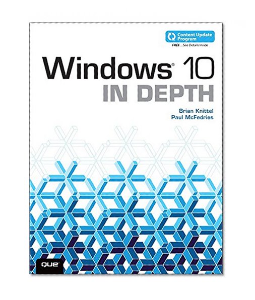 Book Cover Windows 10 In Depth (includes Content Update Program)
