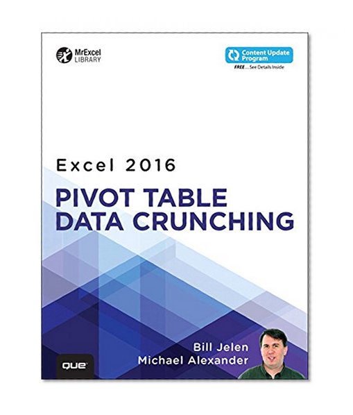 Book Cover Excel 2016 Pivot Table Data Crunching (includes Content Update Program) (MrExcel Library)