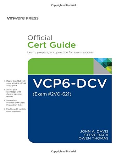 Book Cover VCP6-DCV Official Cert Guide (Exam #2V0-621) (3rd Edition) (VMware Press Certification)
