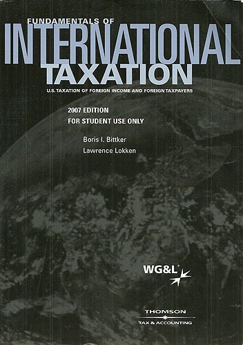 Fundamentals of International Taxation