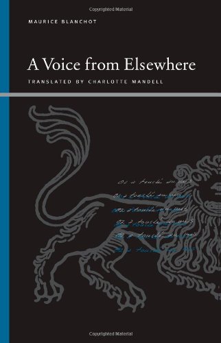 A Voice from Elsewhere (Suny Series, Insinuations Philosophy, Psychoanalysis, Literature)