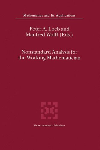 Nonstandard Analysis for the Working Mathematician (Mathematics and Its Applications (closed))