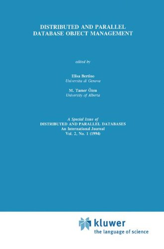 Distributed and Parallel Database Object Management (Distributed and Parallel Databases : An International Journal, Vol 2, No 1)