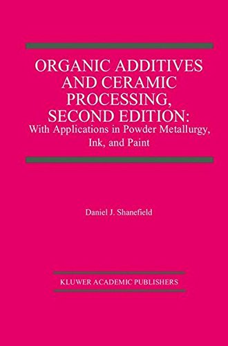 Organic Additives and Ceramic Processing, Second Edition: With Applications in Powder Metallurgy, Ink, and Paint