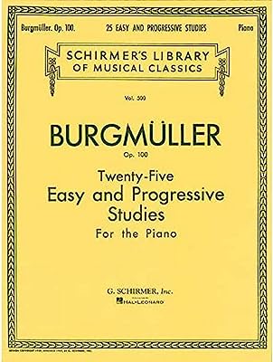 Book Cover Twenty-Five Easy and Progressive Studies for the Piano, Op. 100: Schirmer Library of Classics Volume 500 Piano Solo