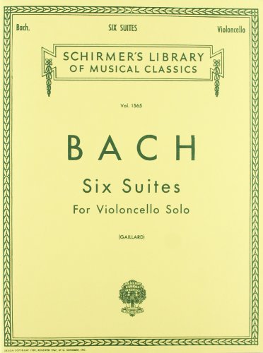 J.S. Bach Six Suites For Violoncello Solo Vlc (Schirmer's Library of Musical Classics)