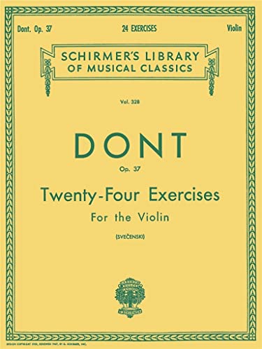 24 Exercises, Op 37: Violin Method (Schirmer's Library of Musical Classics)