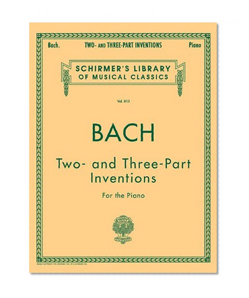 Book Cover Two- and Three-Part Inventions: Piano Solo