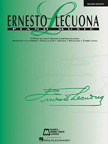 Ernesto Lecuona Piano Music Songbook Sheet Music | 55 Classical and Latin Works with Biography for Students Teachers and Pianists | Advanced Piano Solo Collection for Concert Study and Performance