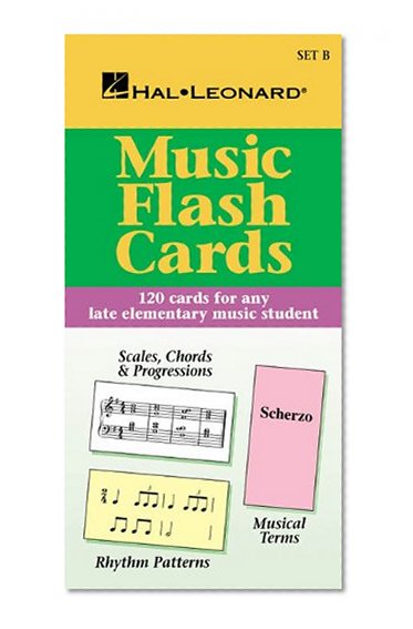Book Cover Music Flash Cards - Set B: Hal Leonard Student Piano Library