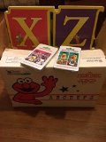 Sesame Street ABC Board Books Complete Set A-Z (Sesame Street ABC's) & Play Mat & Flash Cards Complete Set In Decorative Box
