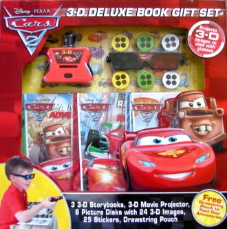 Disney Cars 2 3-D Deluxe Book Gift Set