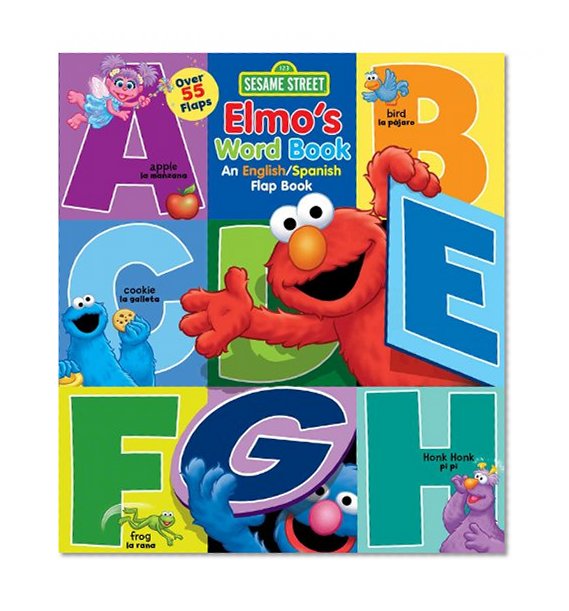 Sesame Street: Elmo's Word Book: An English/Spanish Flap Book (Lift-the-Flap) (Spanish Edition)